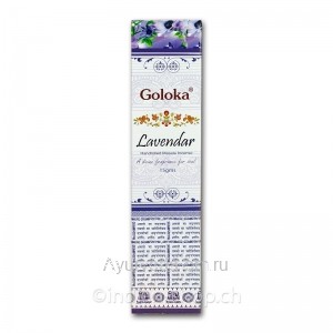 Благовония Голока Лаванда 15 шт. (Lavender Incense Goloka) Индия